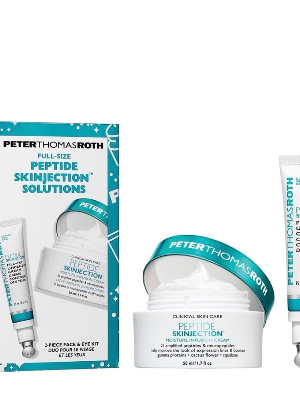 Peter Thomas Roth Peptide Skinjection Moisture Infusion Cream - Teal & White